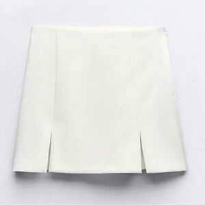 Zara Elegant White Women's Skort